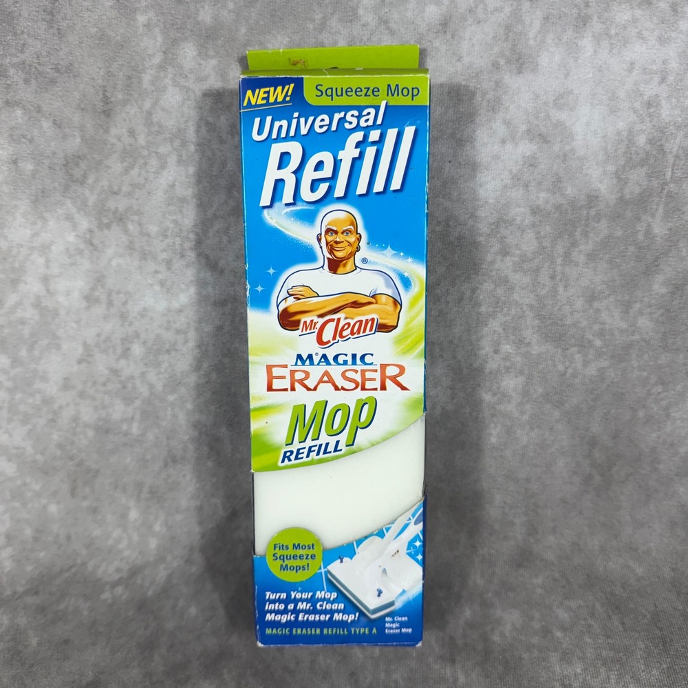 Mr. Clean Magic Eraser Mop Refill Type A Universal Squeeze Mop Head 46615 NEW